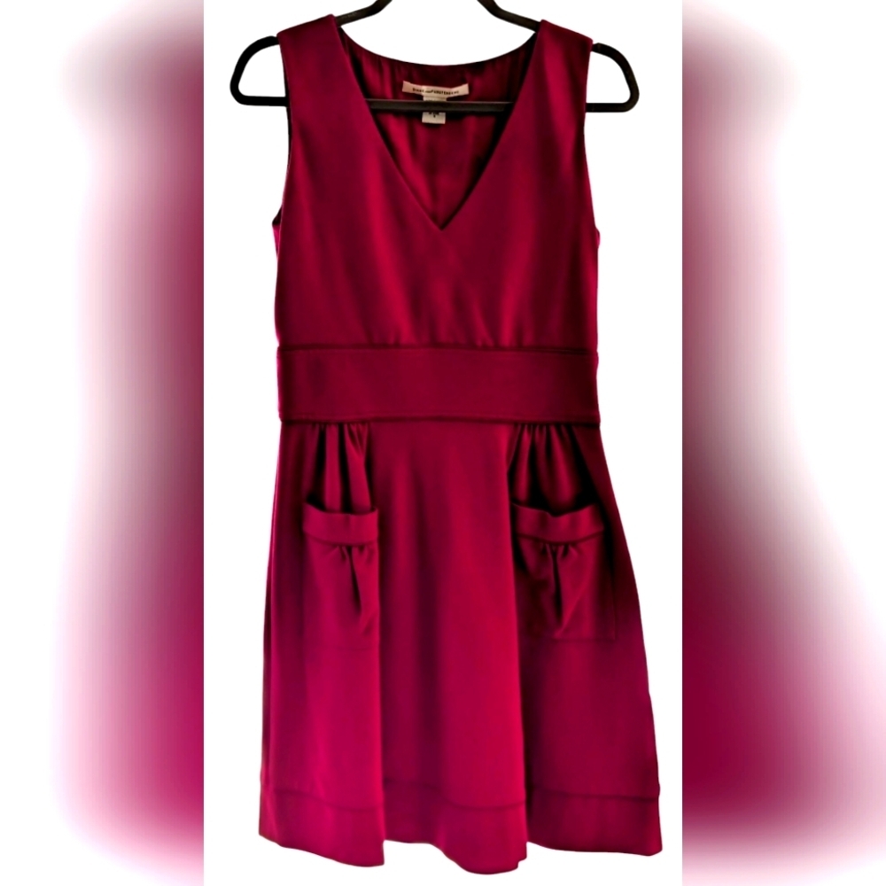 Diane Von Furstenberg Pink Sleeveless Dress